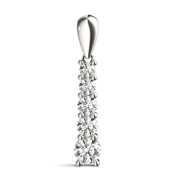 Platinum Diamond Journey Pendant