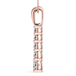 18K Rose Gold Diamond Journey Pendant