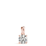 1 Carat Lab Diamond Rose Gold Solitaire Pendant