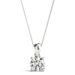 1 Carat Lab Diamond White Gold Solitaire Pendant