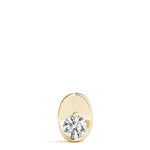 0.5CT Lab Diamond 14K Yellow Gold Pendant