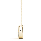18K Yellow Gold Diamond Solitaire Pendant