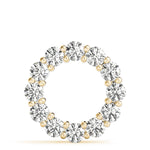 18K Yellow Gold Diamond Circle Pendant