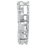 White Platinum 3CT Lab Diamond Circle Pendant