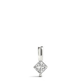 White Gold 0.05CT Square Diamond Pendant