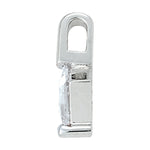 White Platinum Square Diamond Pendant