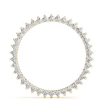 14K Yellow Gold Multi-Diamond Circle Pendant