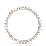 18K Rose Gold Lab Diamond Circle Pendant