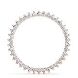 18K Rose Gold Lab Diamond Circle Pendant