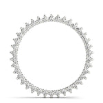 14K White Gold Diamond Circle Pendant