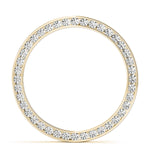 14K Yellow Gold Diamond Circle Pendant