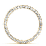 14K Yellow Gold Diamond Circle Pendant
