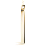 14K Yellow Gold Diamond Circle Pendant