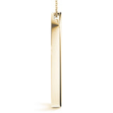 18K Yellow Gold Diamond Circle Pendant
