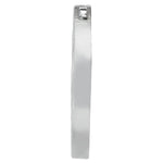 Platinum White Diamond Circle Pendant