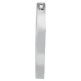 Platinum White Diamond Circle Pendant