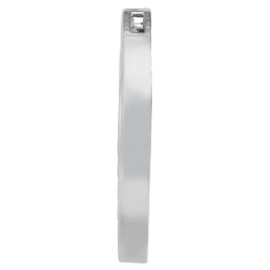 14K White Gold Diamond Circle Pendant