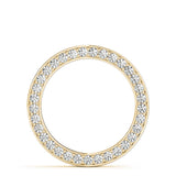 18K Yellow Gold Diamond Circle Pendant
