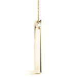 18K Yellow Gold Diamond Circle Pendant