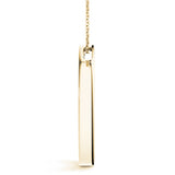 18K Yellow Gold Diamond Circle Pendant