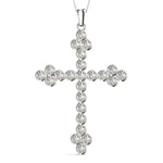 Lab Diamond Religious Cross Pendant