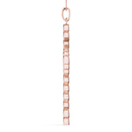 Rose Gold Diamond Cross Pendant | Religious Jewelry