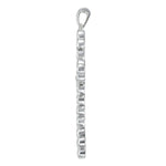 14K White Gold Diamond Cross Pendant Jewelry