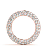 Rose Gold Lab Diamond Circle Pendant