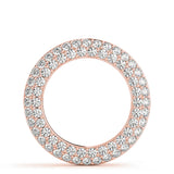 Rose Gold Lab Diamond Circle Pendant