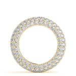 18K Yellow Gold Diamond Circle Pendant