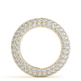 18K Yellow Gold Diamond Circle Pendant