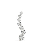 18K White Gold Lab Diamond Journey Pendant