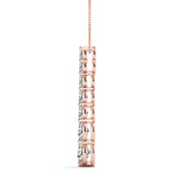 18K Rose Gold Diamond Journey Pendant