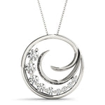 14K Gold Lab Diamond Journey Pendant
