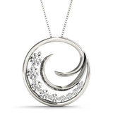 14K Gold Lab Diamond Journey Pendant