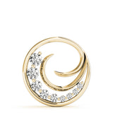 14K Yellow Gold Diamond Journey Pendant