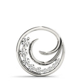 18K White Gold Diamond Journey Pendant