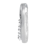 14K White Gold Diamond Journey Pendant