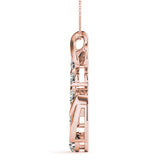 18K Rose Gold Lab Diamond Journey Pendant