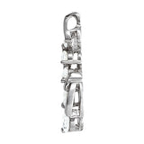 14K White Gold Diamond Journey Pendant