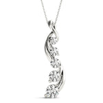 Platinum Diamond Journey Pendant