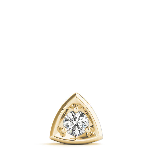 1 Carat Lab Diamond 18K Yellow Gold Solitaire Pendant