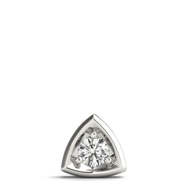 1 Carat Lab Diamond 18K White Gold Solitaire Pendant