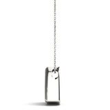 1 CT Lab Diamond White Platinum Pendant