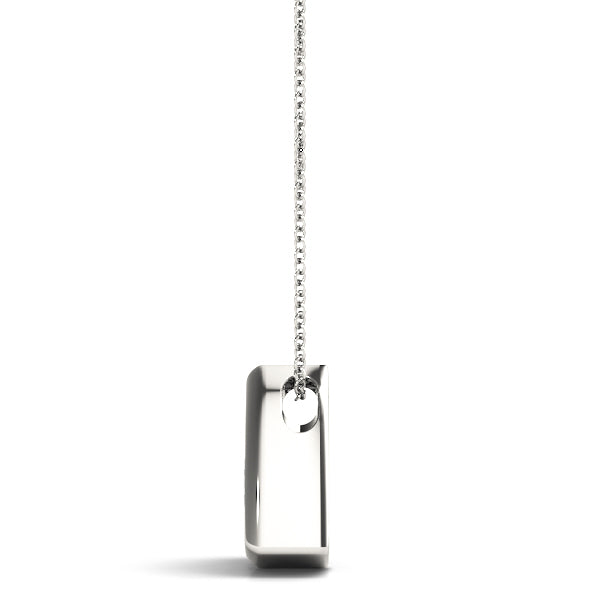 1 CT Lab Diamond White Platinum Pendant