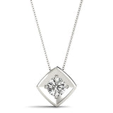1 CT Lab Diamond Solitaire Pendant