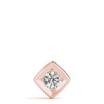 1 CT Lab Diamond Rose Gold Solitaire Pendant