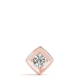 1 CT Lab Diamond Rose Gold Solitaire Pendant