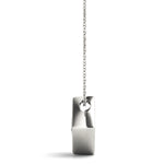 1 CT Lab Diamond White Platinum Solitaire Pendant