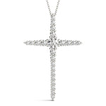 Lab Diamond Religious Cross Pendant